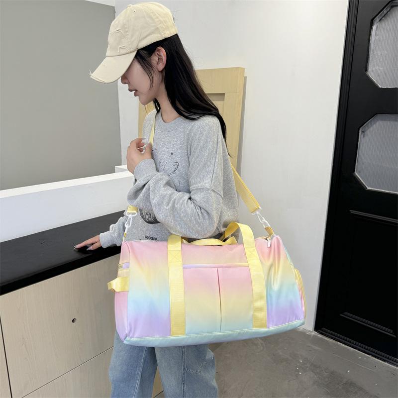 Dry-wet Separated Fitness Yoga Bag, Large-capacity Storage, Hand-held Travel Bag with Shoe Compartment, and Can Be Equipped with A Pull Handle