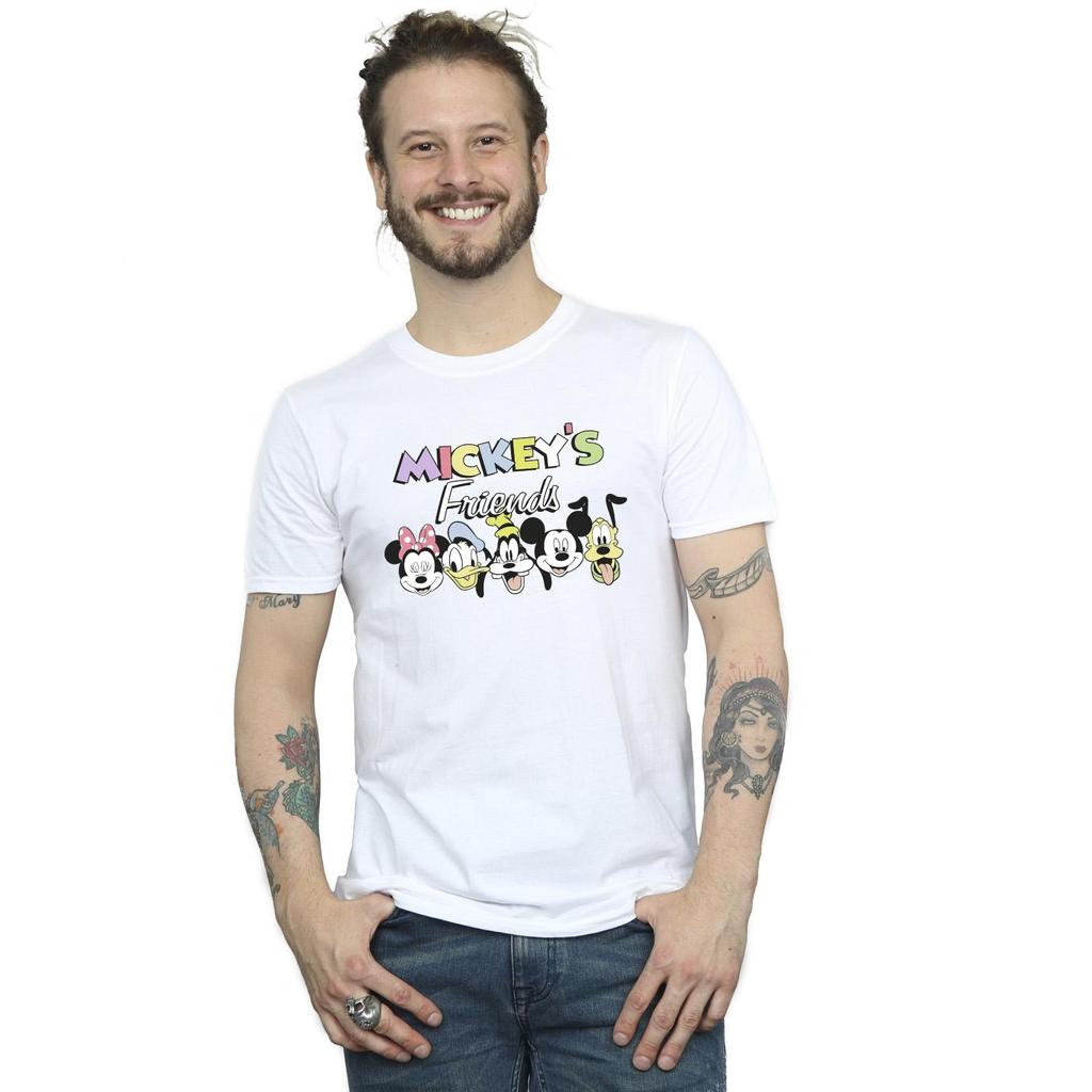 Disney Mens Mickey Mouse And Friends Faces T-Shirt