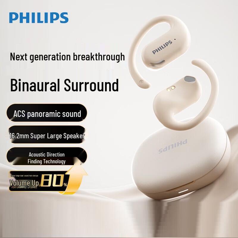 Philips TAT2739 Open-Ear True Wireless Sport Earbuds