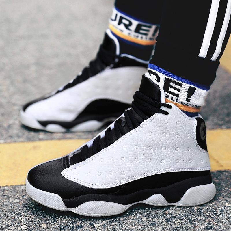 Four Seasons Boys Basketball Shoes Children's Medium Help Lightweight Sneakers Student Running Shoes Boys Sneakers Travel Shoes