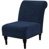 Sale Velvet Armless Chair Cover Single Seat Sofa Slipcover Modern Accent Chair Covers Stretch Couch Furniture Protector Cover