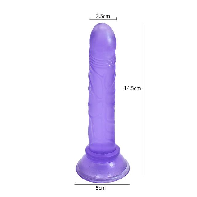 Soft Jelly Dildo Realistic Penis Anal Dildo Strap Big Penis Suction Cup Toy Adult Sex Toys for Woman