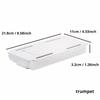 1pc White SelfAdhesive Storage Drawer Box Makeup Pencil Tray Desk Hidden Under Desk Stand Self-adhesive Under-drawer Storage Box