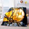 3DPersonalized Football (Soccer) Blanket Custom Name Flannel Throw Soft Warm for Bed, Sofa, Travel Gift for Fans All-Season Use