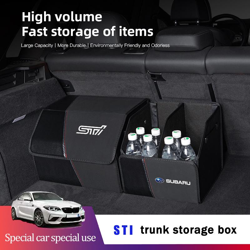 Folding Car Trunk Organizer Box Storage Tidying Bag For Subaru STI Forester BRZ Smart Crosstrek Legacy Impreza Levorg WRX Ascent siu2