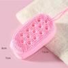 Silikon Kroppsskrubber Dusj Eksfolierende Skrubb Svamp Boblebadbørste Massasjeapparat Hudrens Rengjøringspute Baderomstilbehør