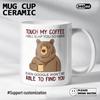 Caneca de Cerâmica Personalizável para Fotos, Padrões e Texto - Ideal para Uso em Casa ou no Escritório