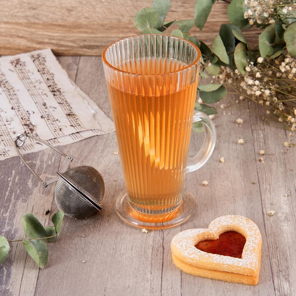 Glass for Coffee, Latte, Cappuccino, Tea, Beverages, Desserts, Tall 300 ml