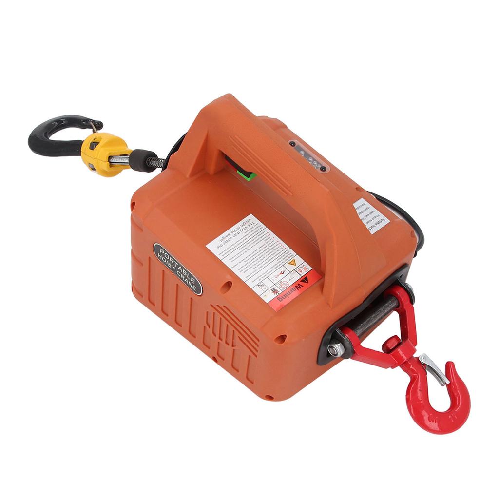 3 In 1 Electric Hoist Winch 440LB 1500W 7.6m Lifting Height 4mmin Portable Electric Winch with