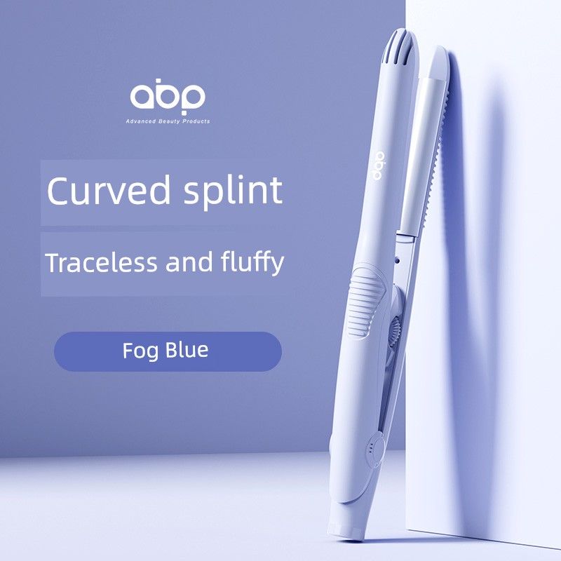 

Abp Curved Hair Straightener and Curler for Women, Dual-Use Hair Volumizing Tool, Negative Ion Straightening Iron, Anti-Scalding Plate Periwinkle Blue [Fluffy and Traceless]