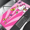 1pc Hello Kitty Butterflies Flowers Pink Background Computer Pad with Vibrant Print, Mouse Pads for Desk 126