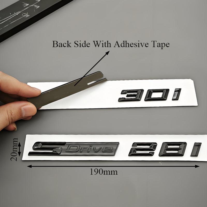 3D ABS Car Letters Logo SDrive 28i 30i Rear Trunk Badge Side Fender Emblem Decals For BMW Z4 E85 E86 E89 G29 Auto Accessories