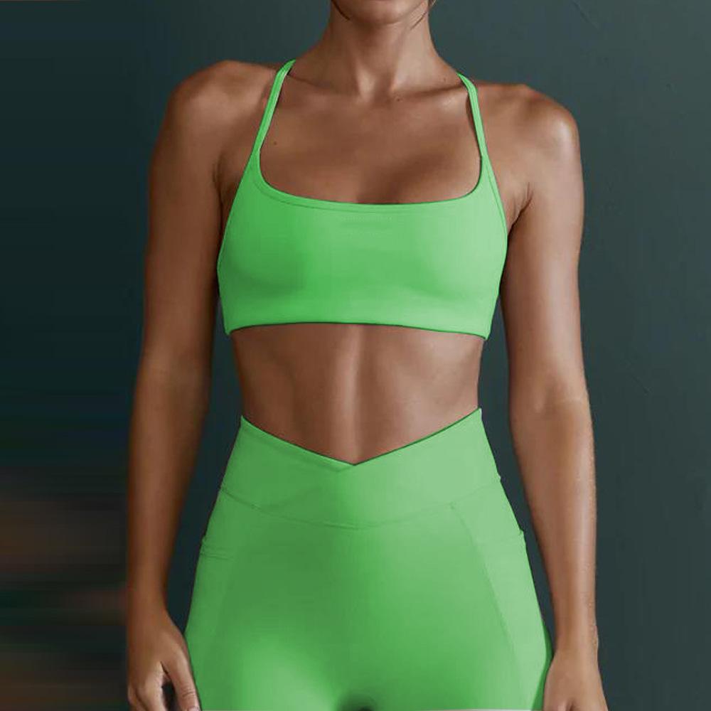 High-neck Sports Bra Tank Top