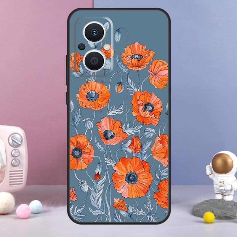 Flower Plant Art Funda For OPPO Reno 11 F 12F 13F 14F 10 12 13 14 Pro 7 8 Lite OPPO Find X9 X6 X5 X8 Pro Case