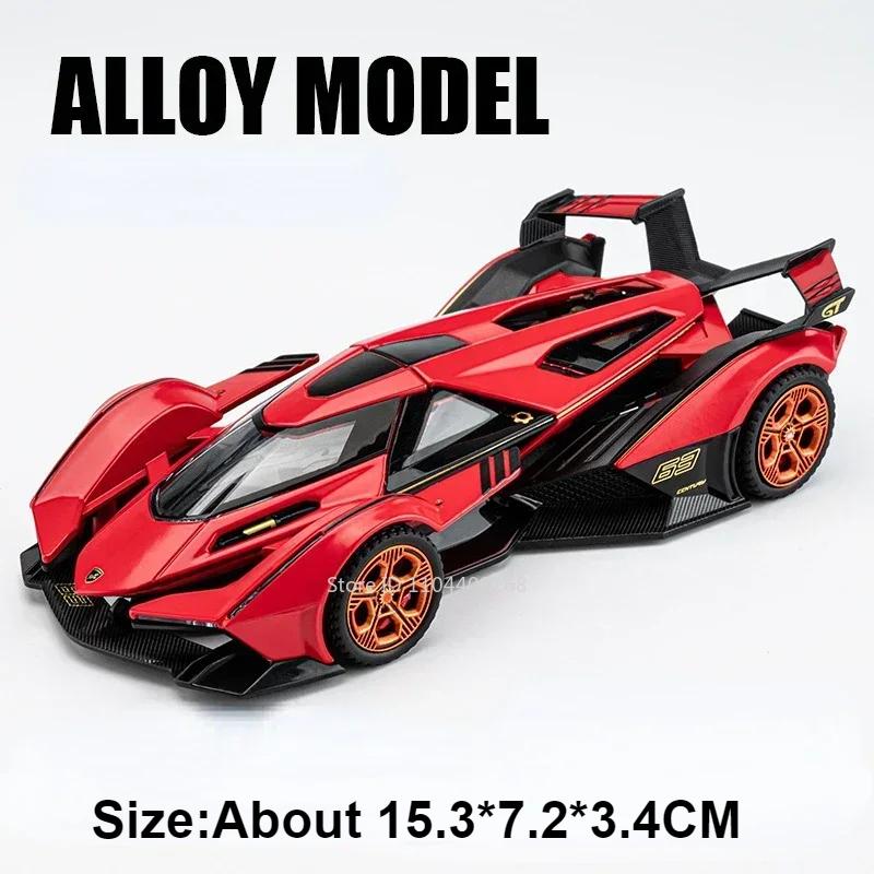 1:32 Scale Lambor URUS Sian Alloy Toy Car Model Diecast Metal Doors Opened Sound Light Pull Back Vehicles Kids Ornament Gifts