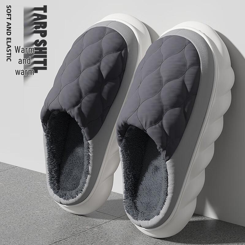 Changbaosen Men s Winter Waterproof Non-Slip Slippers