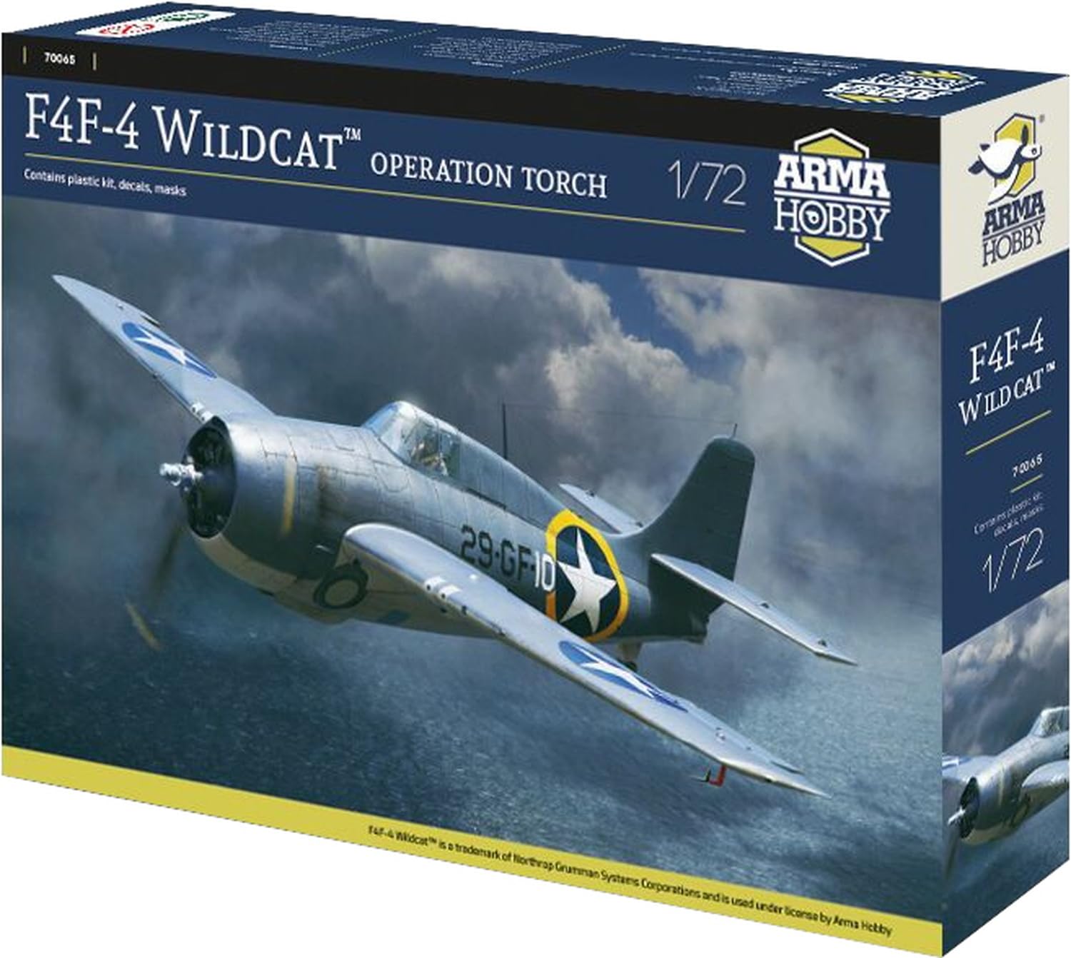 

ARMA HOBBY 1/72 F4F-4 Wildcat Operation Torch Plastic Model Kit ADL70065