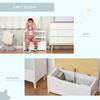 2 In 1 Wooden Toy Box Seat Storage Bench Storage Chest Cabinet Organiser With Safety Pneumatic Rod