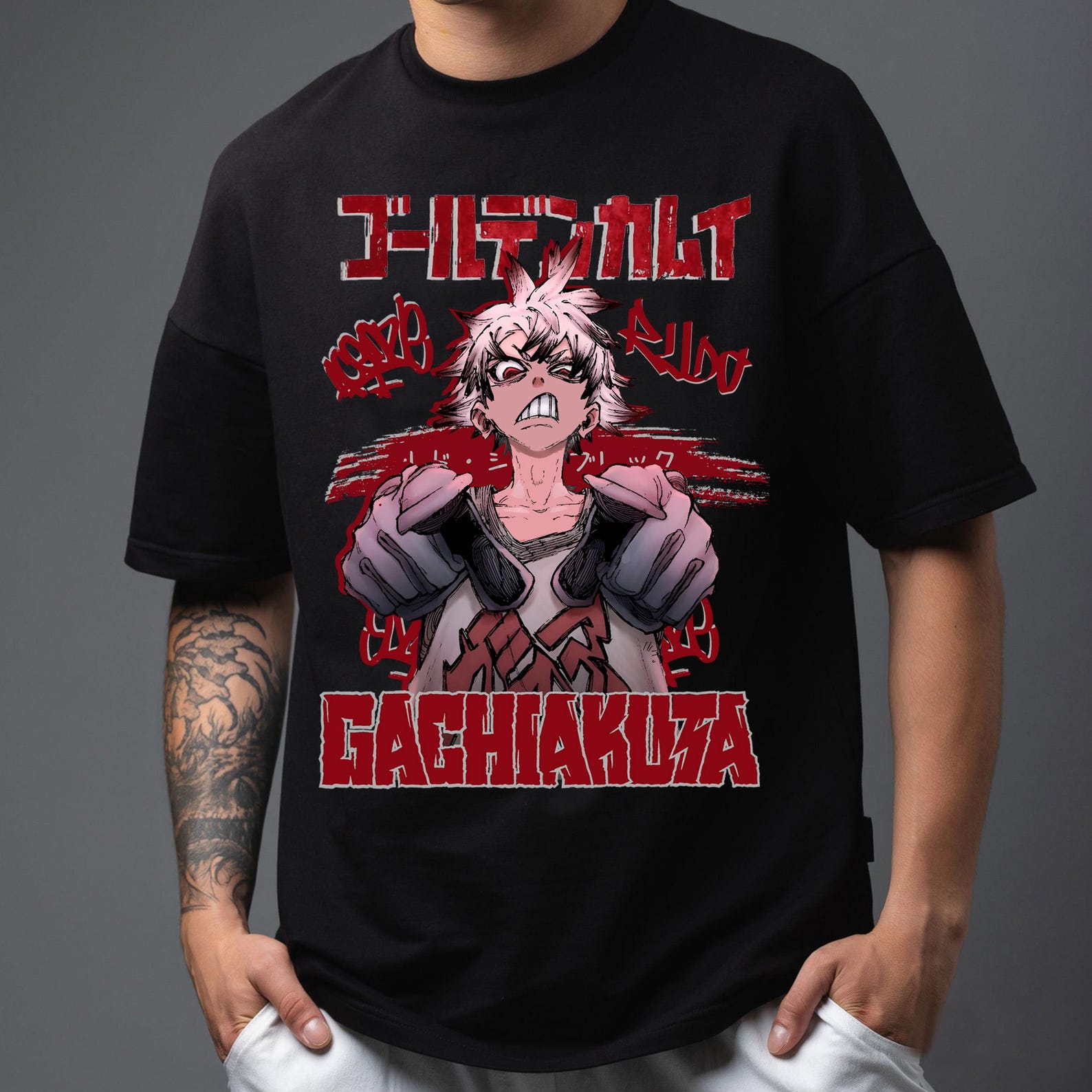 Anime Shirt Streetwear, Manga Inspired Graphic Tee, Unisex Heavy Cotton Gift S