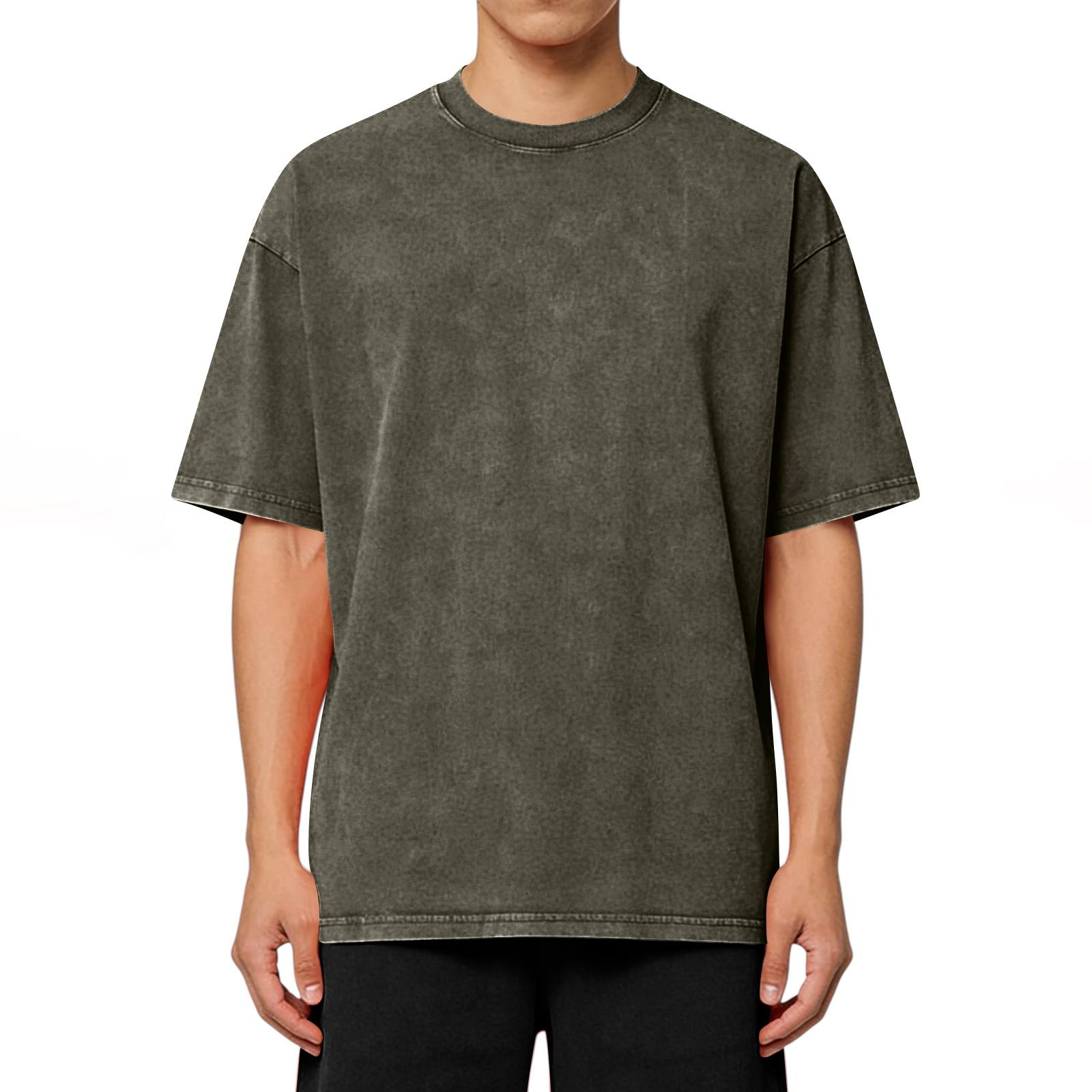 Men s Quick-drying High-stretch Short-sleeved Sports T-shirt L армия зеленый 1640₽