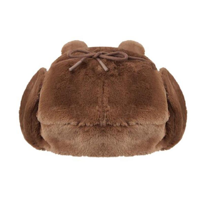 Y2K Fashion Brown Bear Warm Winter Women's Ski Hat