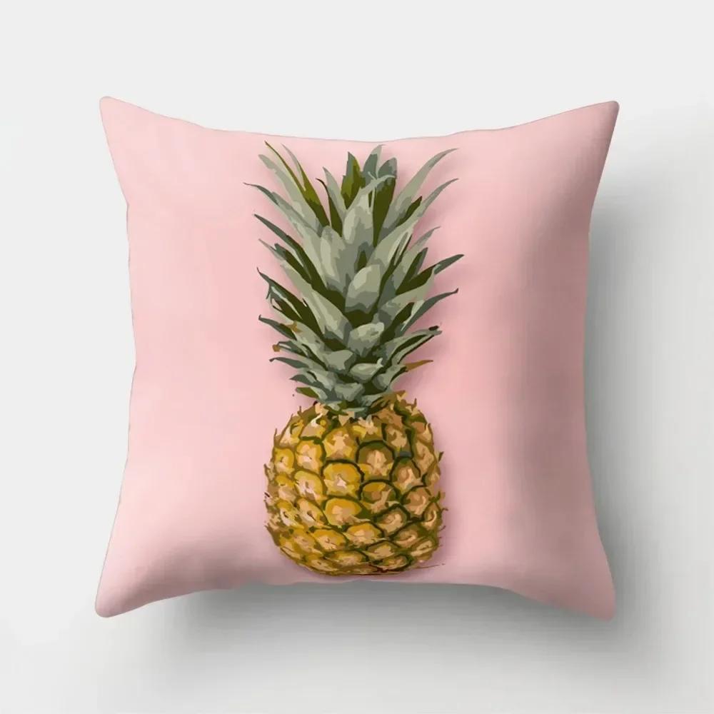 Pineapple Series Printed Pillowcases Home Decoration Living Room Sofa Cushion Cover Bedroom Room Decoration