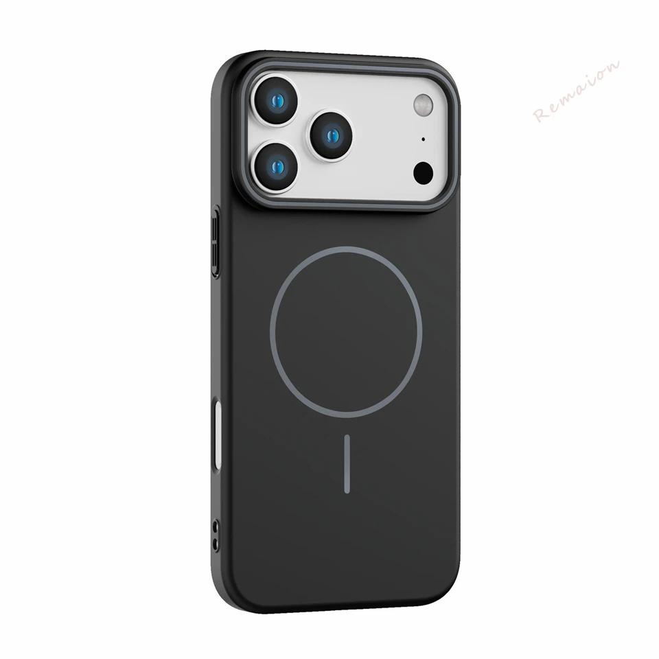 IPhone 14 15 16 Plus 11 12 13 16 17 Pro Max Air Matte Magsafe Luxury Wireless Charging CoverUltra Thin Magnetic Phone Case