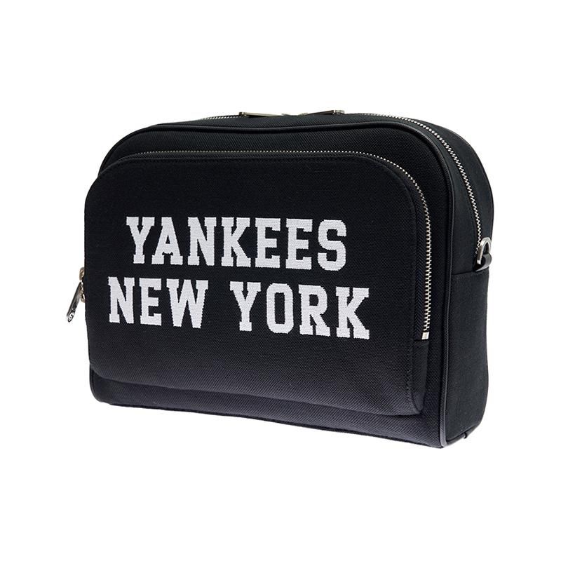 

MLB New York Yankees Zipper Adjustable Detachable Shoulder Strap Polyester Backpack Unisex Backpack Black 3ABKM044N-50BKS Black