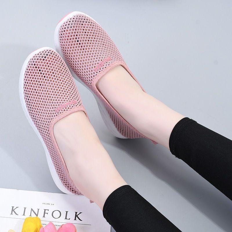 Cloth Shoes Summer Mesh Shoes Women's Non Slip Comfortable Casual Shoes Breathable