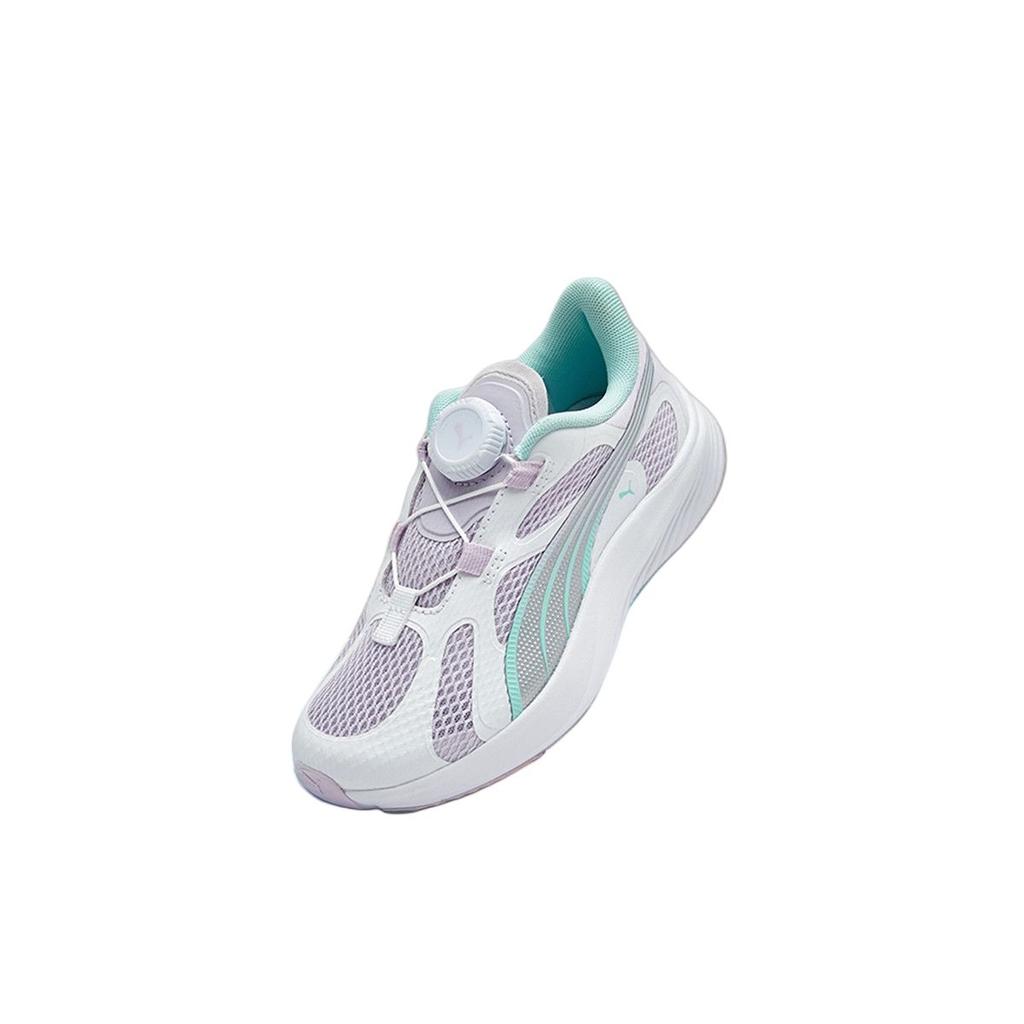 Puma Pounce Lite Disc Fabric Comfortable Versatile Training Sprint Racing Lightweight Shock Absorption Low Top Running Shoes Kids Sneaker 404330-03