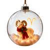 12 Pack Lighted Christmas Ornaments, Battery Operated Christmas Balls, Hanging Tree Decor with 3 Button Cell Batteries,