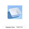 Pure White Ceramic Square Bowl for Condiments and Desserts