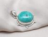 Tibetan Turquoise Pendant Necklace: 925 Silver Boho Healing Jewelry