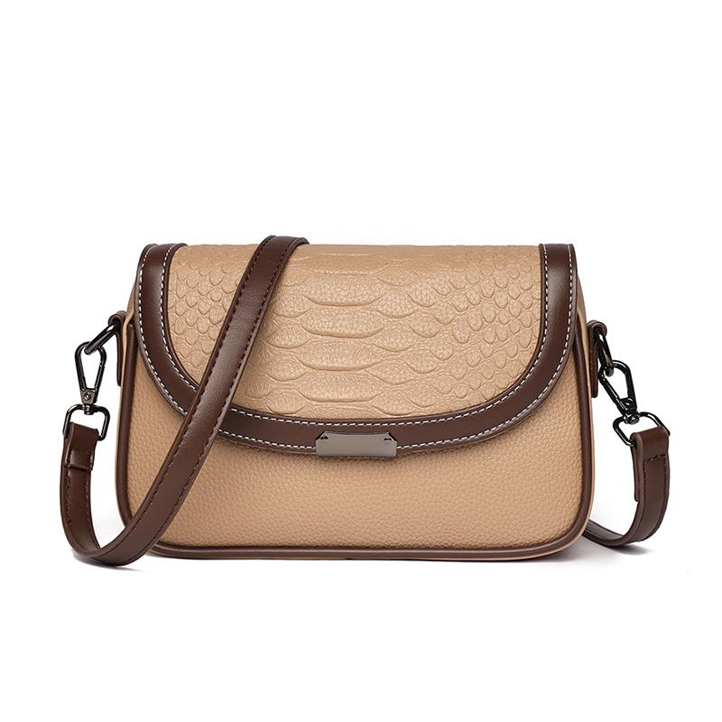 Luxo couro genuíno pequeno saco do mensageiro crocodilos padrão bolsa de ombro feminina crossbody bolsa de couro de vaca nova'