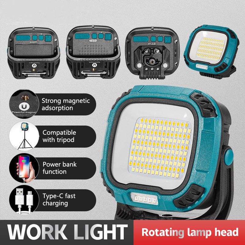 W892 Rechargeable Light Emergency Light Camping Light Spotlight Cob Light Work Light Camping Light Power Bank Function For Tent
