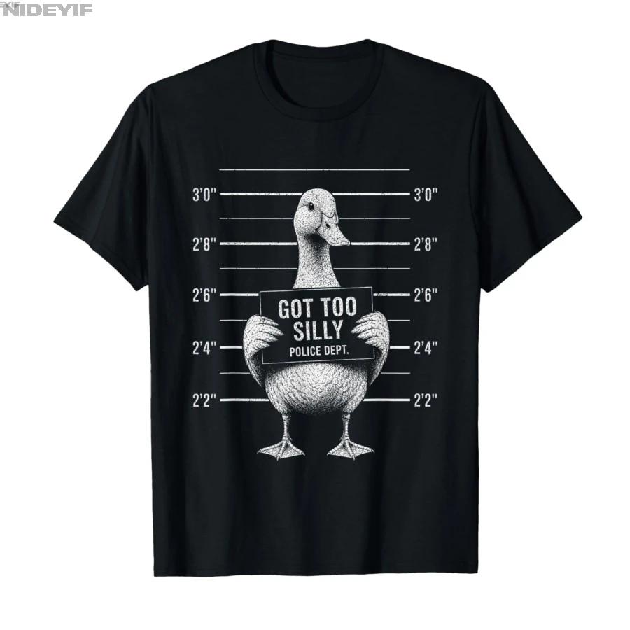 Got Too Silly Goose Graphic Funny Goose Meme Pun Humor Tshirt For Men Women 100 Cotton T Shirts Short Sleeve Tops 05011 S