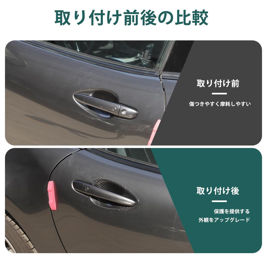 Hcilloend New Mazda Roadster ND Series Dedicated Door Handle Protector, Door Handle Cover, Door