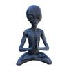 Meditating Alien Resin Statue Garden Ornament Best Art Decor for Indoor Outdoor Home or Office Promotion  Resin Embellishments