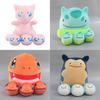 Adorable Round Plush Pillow Featuring Pikachu Charmander Squirtle And Eevee For Kids