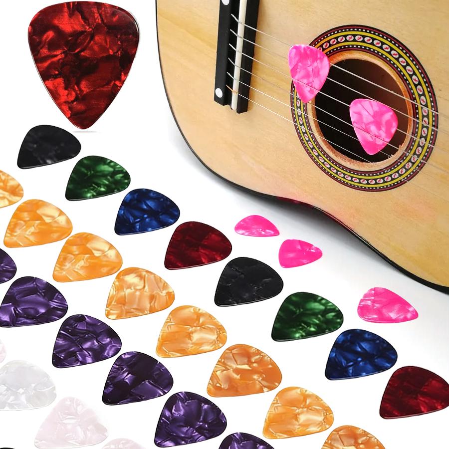 18/36/72pcs Guitar Picks 0.46mm ABS Stage Performance Plectrum Bass Ukulele String Instrument Supplies for Music Lover XJM