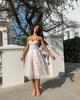 Summer Strapless Embroidered Lace Evening Gown - Sexy European & American Style