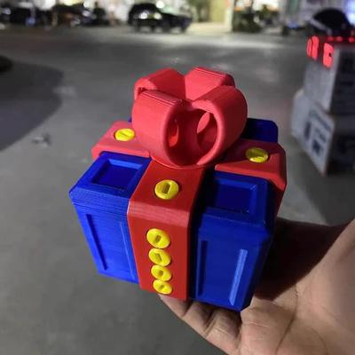 3D Printed Annoying Gift Box with Screws, Prank Gift Box, Funny Money Gift Box, Hilarious Party Box, Novelty Desktop Gift Box Ornaments Gift