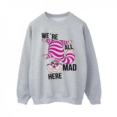 Womens/Ladies Alice In Wonderland All Mad Here Sweatshirt
