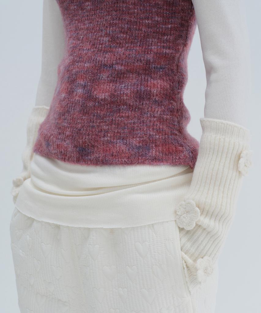 Daiaegeuneol Brushed Off Shoulder Knit (Purple)