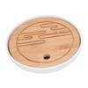 Round Tea Tray Simple Compact Chinese Kung Fu Wooden Water Storage Drainage Tea Tray for Office