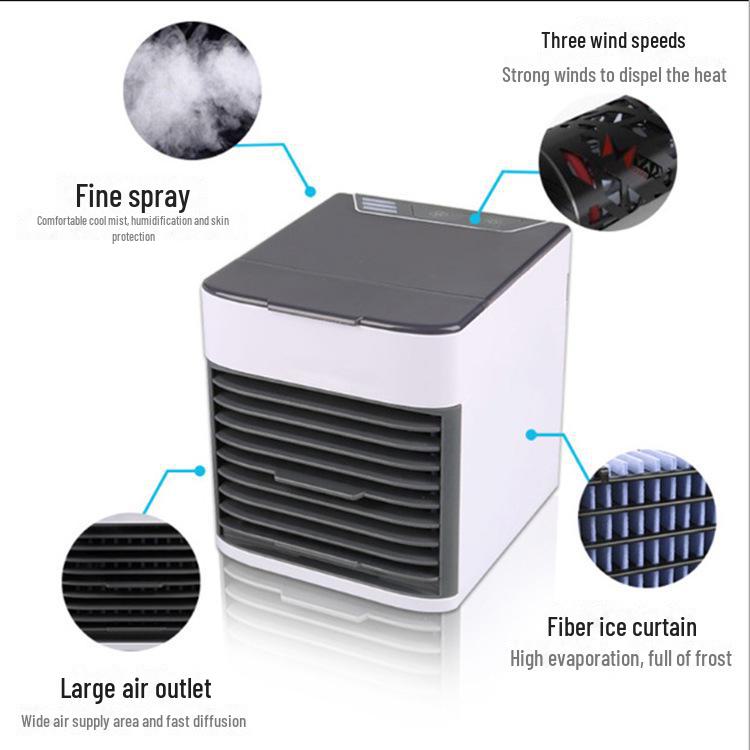 Mini Spray USB Cooling Fan: Second Generation, Cross-Border Portable Office and Home Desktop Air Conditioner.
