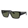 Ray Ban Carlos Polarized Green Rectangular Unisex Sunglasses Rb0947sf 901 58 56