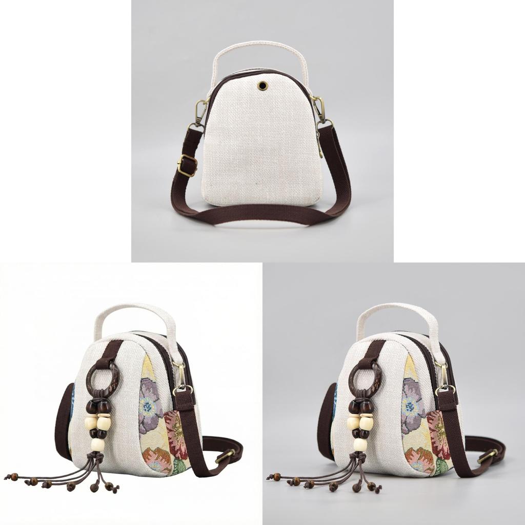 Bohemian Canvas Bag With Tassels For Casual Daily Use And Art Style