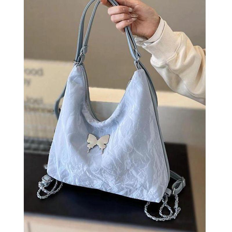 Mori High-End Large-Capacity Spring And Summer Shoulder Bow Bag Fashionable Underarm Women'S Bag Casual