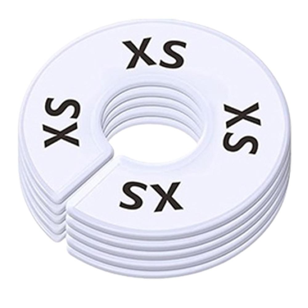 5Pcs Organizing Hangers Clothing Rack Size Dividers DIY Craft Round Garment Labels Wardrobe Separator Plastic